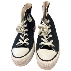 Converse Chuck Taylor All Star Lift Platform Sneakers in Black & White Size 7